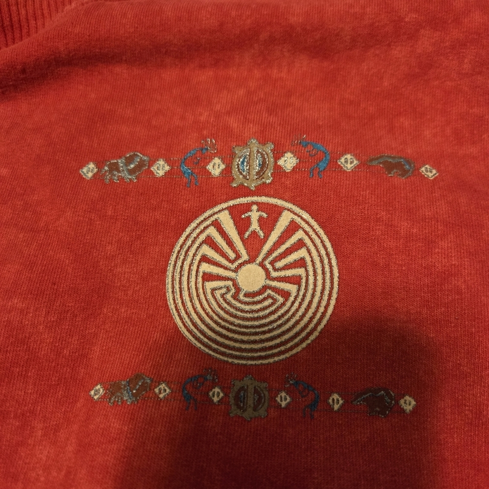 Vintage 1990s Men's Stone Aged Rockwear Crewneck Sweatshirt Distressed Size 2XL - Picture 6 of 13